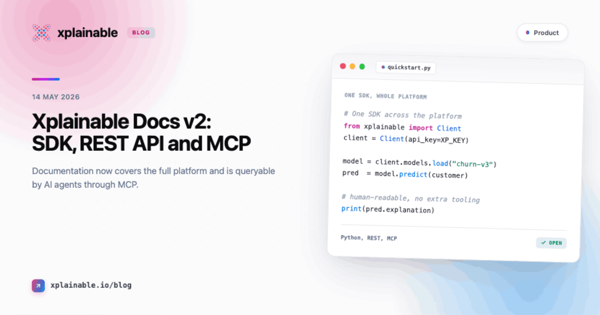 Xplainable Docs v2: SDK, REST API, MCP, and AI-Powered Search